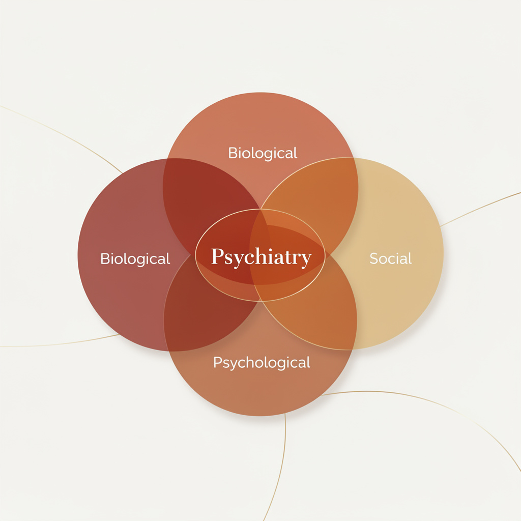 Más Allá de la Terapia: La Psiquiatría como Aliada Clave en tu Salud Integral (Modelo Biopsicosocial)